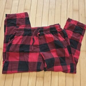 Old Navy Red and Black Plaid Lounge Pants